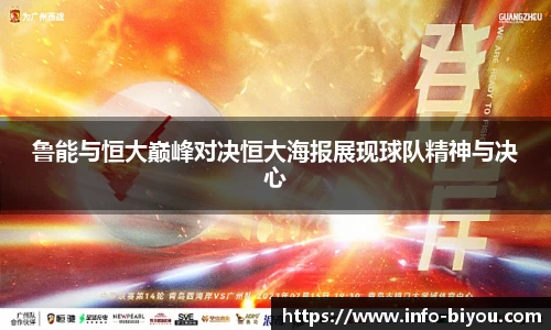 鲁能与恒大巅峰对决恒大海报展现球队精神与决心